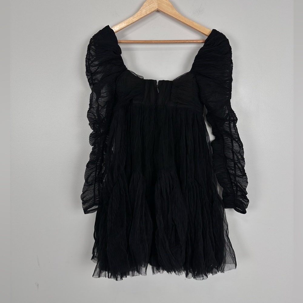MOON RIVER Black Mini Dress - Picture 8 of 11